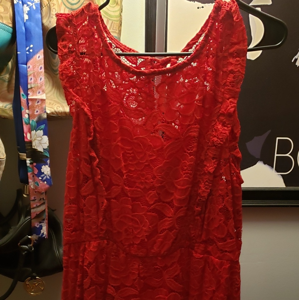 Red Lace Dress